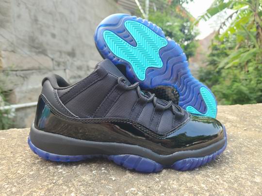 Air Jordan 11 Low Black Blue Men's Women's Basketball Shoes-81 - Click Image to Close